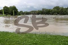 - Donau Hochwasser 2024  - Überschwemmung - Donaubühne - Foto: Markus Banai