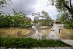 - Donau Hochwasser 2024  - Überschwemmung - An der Konrad Adenauer-Brücke - Foto: Markus Banai