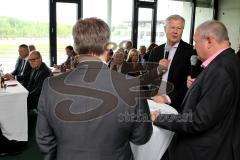 Pre-Opening des Funktionsgebäudes mit anliegendem Jugendhaus - Moderator Harald Stenger mitte - Dr. Alfred Lehmann links - Dr. Christian Lösel Oberbürgermeister Ingolstadt rechts -  Foto: Jürgen Meyer