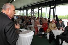 Pre-Opening des Funktionsgebäudes mit anliegendem Jugendhaus - Moderator Harald Stenger - Foto: Jürgen Meyer