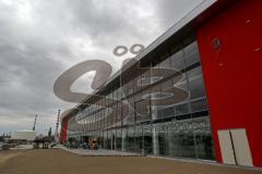 Audi Sportpark - Der Rollrasen wird gelegt