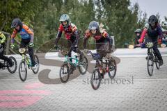 BMX Bayernliga Race 2025; Ingolstadt; Radhaus Ingolstadt, Resi Kobel aus Ingolstadt rechts