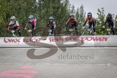 BMX Bayernliga Race 2025; Ingolstadt; Radhaus Ingolstadt, Resi Kobel aus Ingolstadt zweite von rechts