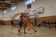 Basketball - Frauen -  Saison 2026/27 - TSV Etting Ingolstadt - TSV Wasserburg 2 - Shimokawa Riho orange Etting  - Kqiku Migena schwarz Wasserburg - Foto: Meyer Jürgen