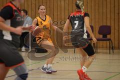 Basketball - Frauen -  Saison 2026/27 - TSV Etting Ingolstadt - TSV Wasserburg 2 - Kaiser Felizitas orange Etting  - Kqiku Migena schwarz Wasserburg - Foto: Meyer Jürgen