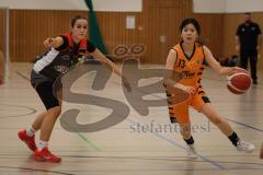 Basketball - Frauen -  Saison 2026/27 - TSV Etting Ingolstadt - TSV Wasserburg 2 - Shimokawa Riho orange Etting  - Lennert Tanja schwarz Wasserburg - Foto: Meyer Jürgen