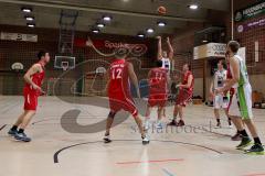 Basketball WestPark Baskets Ingolstadt - TSV München - M. Brüggemann beim Korbwurf -  Foto: Jürgen Meyer