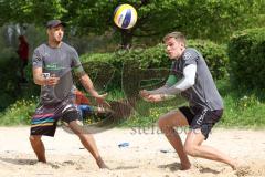 BVV Beach Masters (Kat.2) Ingolstadt Männer -  - Saison 2022/2023 - Kim  Huber (Nr.1 - Beach4u) links - Jastrow Lauritz (Nr.2 - Beach4u) rechts - Foto: Meyer Jürgen