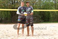 BVV Beach Masters (Kat.2) Ingolstadt Männer -  - Saison 2022/2023 - Jastrow Lauritz (Nr.2 - Beach4u) links - Kim  Huber (Nr.1 - Beach4u) rechts - - Foto: Meyer Jürgen