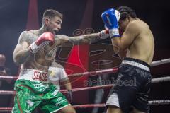 Night 4 Fight, Boxen; Profiboxer Rawil Fatullaew 32 (grüne Hose) gegen den 22-jährige Mexikaner Brayan Hernandez Pintor (schwarze Hose), Sieger Fatullaew nach Punkten in 6 Runden