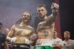 Night 4 Fight, Boxen; Profiboxer Rawil Fatullaew 32 (grüne Hose) gegen den 22-jährige Mexikaner Brayan Hernandez Pintor (schwarze Hose), Sieger Fatullaew nach Punkten in 6 Runden