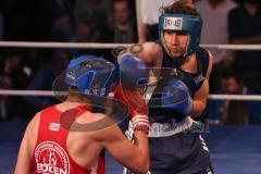 Ingolstädter Boxnacht - Fronte79 - Box-Club Ingolstadt vs. Auswahl München - rot Arton Berisha gegen blau Parthenis Tokmakidis (BCI)