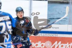 DEL; ERC Ingolstadt - Dresdner Eislöwen; vor dem Spiel Krauß Philipp (8 ERC)