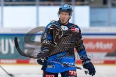 DEL; ERC Ingolstadt - Dresdner Eislöwen; vor dem Spiel Powell Myles (9 ERC)