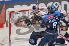 DEL; Playoffs; ERC Ingolstadt - EHC Redbull München; Fight Krauß Philipp (8 ERC) Sinn Phillip (43 RBM)