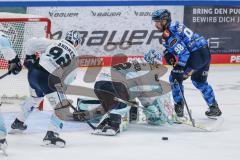DEL; ERC Ingolstadt - Dresdner Eislöwen; Torchance verpasst Abbandonato Peter (98 ERC) Andres Tomas (92 DDE) Torwart Schwendener Janick ( DDE)