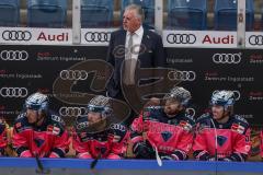 DEL - ERC Ingolstadt - Nürnberg Ice Tigers; Chef-Trainer Doug Shedden (ERC) auf der Trainerbank