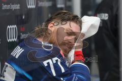 Penny DEL - Pre-Playoff - Spiel 2 - Eishockey - Saison 2021/22 - ERC Ingolstadt - Kölner Haie - Chris Bourque (#77 ERCI) muss im 4.Drittel auf die Strafbank -  Foto: Jürgen Meyer
