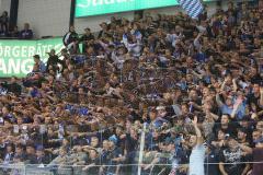DEL - ERC Ingolstadt - AEV Augsburg - Tor Jubel Fans Fanblock
