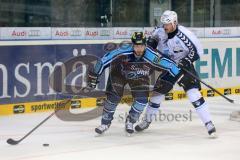 DEL - Playoff Halbfinale - ERC Ingolstadt - Hamburg Freezers - Spiel 6 - John Laliberte (15) knapp am Tor