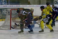 DEL - Eishockey - ERC Ingolstadt - Krefeld Pinguine - Saison 2015/2016 - Petr Taticek (#17 ERC Ingolstadt) trifft das leere Tor nicht - Klein Patrick (#29 Krefeld) torwart Krefeld - Foto: Jürgen Meyer