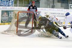 DEL - Eishockey - ERC Ingolstadt - Adler Mannheim - Saison 2015/2016 - Danny Irmen (#19 ERC Ingolstadt) - Emery Raymond Torwart(#30 Mannheim) - Foto: Meyer Jürgen