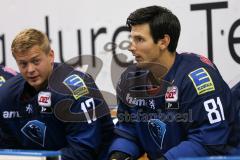 DEL - Eishockey - ERC Ingolstadt - Saison 2015/2016 - Presse Training - links Martin Davidek (ERC 12) und rechts Tomas Kubalik (ERC 81)