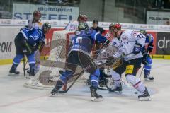 DEL - Eishockey - ERC Ingolstadt - Eisbären Berlin - Saison 2017/2018 - Darin Olver (#40 ERCI) - Marvin Cüpper Torwart (#39 Berlin) - Kael Mouillierat (#22 ERCI) - Blake Parlett (#71 Berlin) - Foto: Meyer Jürgen