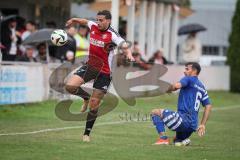 Kreisliga - Saison 2026/27- Türkisch SV Ingolstadt - SV Hundszell - Peter Veit rot Türkisch  - Luca Kammerer blau Hundszell - Foto: Meyer Jürgen