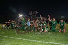 Kreisliga - Saison 2023/24 - Relegation zur BZL - FC Gerolfing - SV Aschau - Jubel nach dem Spiel - Gerolfing steigt in die BZL auf - Foto: Meyer Jürgen