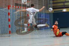 Futsal - Saison 2024/25- MTV Ingolstadt - 1860 München - Mykola Bilotserkivets weiss MTV - Mihael Vukovic Torwart  München - Foto: Meyer Jürgen