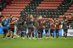 3. Liga - Saison 2026/27 - FC Ingolstadt 04 - TSG Hoffenheim II -  Die Mannschaft bedankt sich bei den Fans - Das Spiel ist aus - XXXXX - Foto: Meyer Jürgen