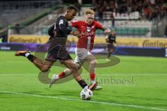 3. Liga; TSV Havelse - FC Ingolstadt 04; Zweikampf Kampf um den Ball Marcel Costly (22, FCI) Sommer Leon (22 Havelse)