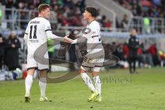 3. Liga; SV Wehen Wiesbaden - FC Ingolstadt 04; Sebastian Grönning (11, FCI) Schuß Tor Jubel Treffer Deniz Zeitler (38, FCI)