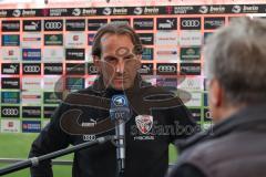 3.Liga - Saison 2022/2023 - FC Ingolstadt 04 -  SV Meppen - Cheftrainer Rüdiger Rehm (FCI) im Interview mit dem BR - Foto: Meyer Jürgen