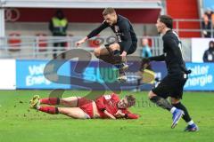 3. Liga; FC Ingolstadt 04 - TSV Havelse; Torchance verpasst Julian Kügel (29, FCI) Plume Noah (24 TSV)