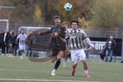 Bayernliga Nord - Saison 2026/27 - FC Ingolstadt 04 II - SV Fortuna Regensburg - Timo Hengmith weiss FCI - Lukas Schröder dunkel Regensburg -  Foto: Meyer Jürgen