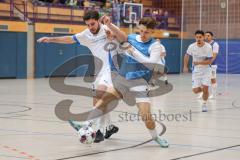 Hallenturnier MTV Ingolstadt - Saison 2025/26 - MTV Ingolstadt - Reichertshofen - Efe Bulut weiss Reichertshofen - Levin Egredzija blau MTV - Foto: Meyer Jürgen