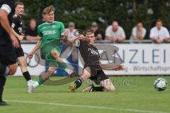 Bezirksliga - Saison 2025/26 - FC Gerolfing - TSV Gaimersheim - Timo Kraus (Nr.21 - FC Gerolfing) - Luis Friedrich (Nr.8 - TSV Gaimersheim) - Foto: Meyer Jürgen