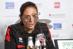 3. Liga; SC Verl - FC Ingolstadt 04; Pressekonferenz Cheftrainerin Sabrina Wittmann (FCI) Interview