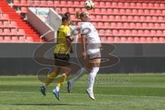 2. Bundesliga Frauen - Saison 2024/25 - FC Ingolstadt 04 Frauen - SV Weinberg - Hofmann Sara gelb Weinberg - Kerstin Bogenschütz (Nr.6 - FCI Frauen) - Foto: Meyer Jürgen