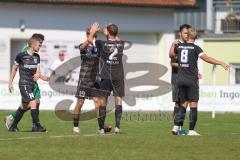 Landesliga - Saison 2024/25 - SV Manching - TSV Schwabmünchen - Der 0:1 Führungstreffer durch Aschner Maximilian #23 schwarz Schwabmünchen
 - jubel  - Foto: Meyer Jürgen