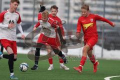 Schanzer Amateurcup 2026 - TSV Kösching - TSV Wolnzach-  - Ibo Miller weiss Wolnzach - Sebastian Zabka rot Kösching - Foto: Meyer Jürgen