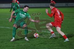 Landesliga - Saison 2024/25 - SV Manching - TSV Dachau - Marcel Posselt (Nr.19 - SV Manching) - Burkic Dino rot Dachau - Foto: Meyer Jürgen