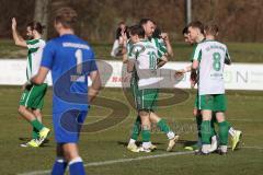 Landesliga - Saison 2025/26 - SV Manching - TSV Schwabmünchen - Der 2:1 Führungstreffer durch Sebastian Graßl (Nr.10 - SV Manching)- jubel - Foto: Meyer Jürgen