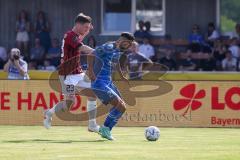 Toto-Pokal; Finale; FV Illertissen - FC Ingolstadt 04; Zweikampf Kampf um den Ball Denis Linsmayer (23, FCI) Kilic Gökalp (20 FVI)