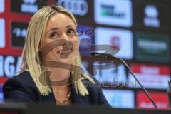 3. Liga; FC Ingolstadt 04 - Würzburger Kickers; neue Pressesprecherin Vanessa Sengl (FCI) Pressekonferenz nach dem Spiel