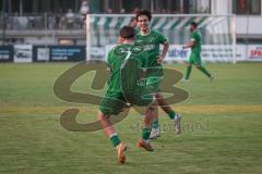 Bezirksliga - Saison 2025/26 - FC Gerolfing - TSV Rohrbach - Der 1:0 Führungstreffer durch David Simm (Nr.7 - FC Gerolfing) - jubel -  - XXXXX - Foto: Meyer Jürgen