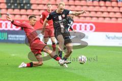 3. Liga; FC Ingolstadt 04 - TSV Havelse; Zweikampf Kampf um den Ball Marcel Costly (22, FCI) Düker Julius (10 TSV)