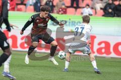 3. Liga; FC Ingolstadt 04 - MSV Duisburg; Dennis Kayigin (10, FCI) Sussek Patrick (37 MSV)
